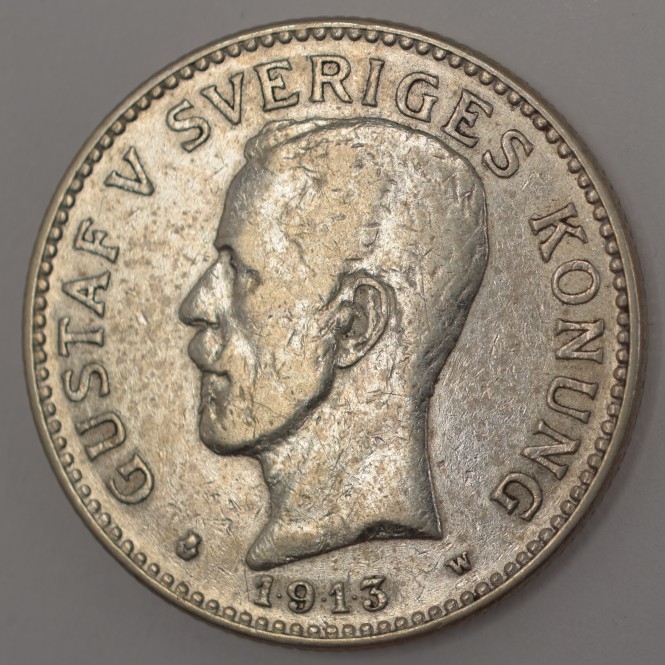 Sweden Kronor Silver Gustaf V