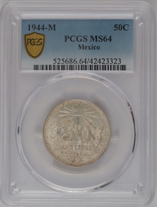 Mo Mexico Centavos Pcgs Ms Silver