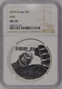 Tuvalu Marvel Hulk Ngc Ms Oz Silver