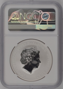 2020 P Tuvalu 1 Gods Of Olympus Zeus NGC MS70 1oz Silver