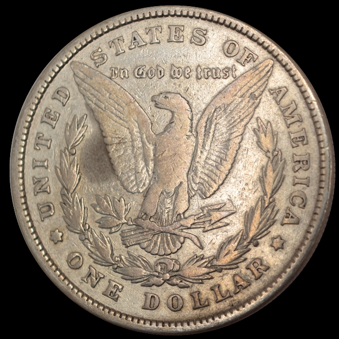 1878 U.S. $1 - Morgan Silver Dollar (8 Tail Feathers) - F (Cleaned)