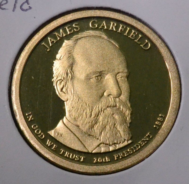 2011-s 20th President James Garfield Dollar - Proof