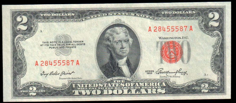 1953 Series $2 U.S Note - CH CU