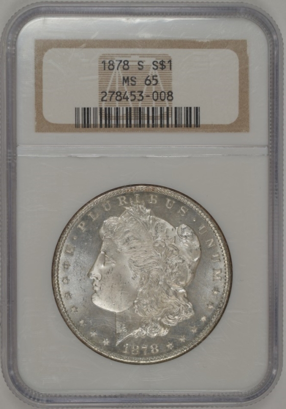 1878 S 1 U S Morgan Silver Dollar Ngc Ms65