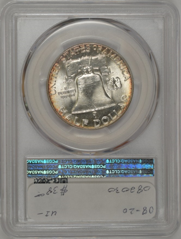 1953 U.S. 50¢ - Benjamin Franklin Half Dollar - PCGS MS64