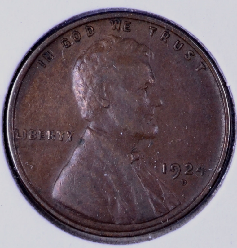 1924-D 1C Wheat Cent - EF