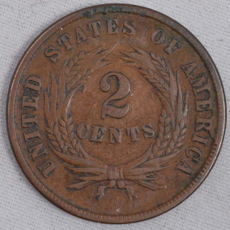 1864 U.S. 2¢ Union Shield (Large Motto) VF