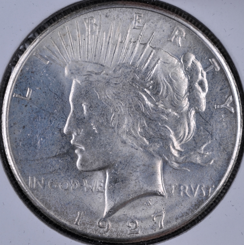 1927 $1 Peace Silver Dollar - Brilliant Uncirculated