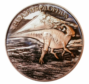 Copper Coins * Nine Piece Dinosaur Collector Set * Fine .999 Bullion Rounds